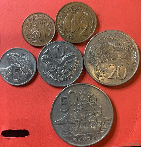 Новая Зеландия 6 монет