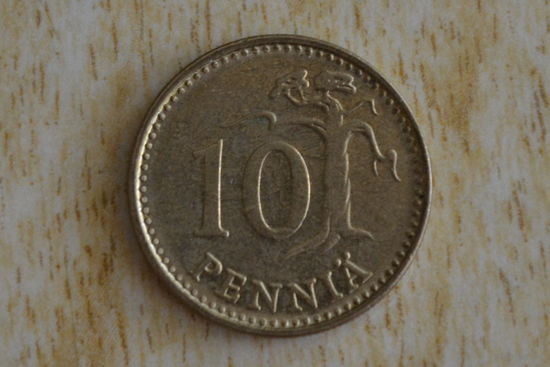 Финляндия 10 пенни 1972