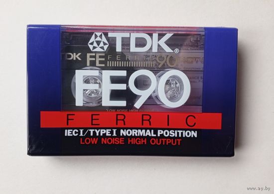 Аудиокассета TDK FE90. Новая. Запечатанная.