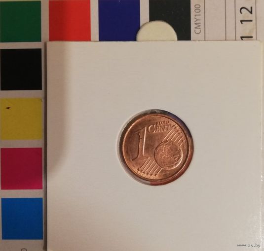 Финляндия 1 евроцент 2003 в холдере