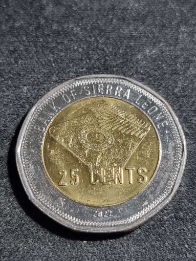 Сьерра-Леоне 25 центов 2022 Unc