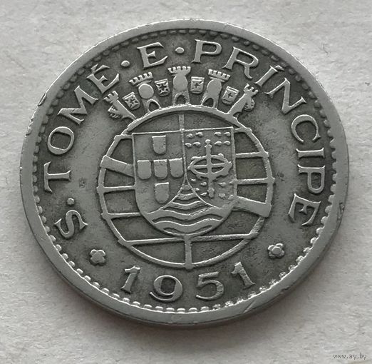 Сан-Томе и Принсипи 50 сентаво 1951 - нечастая, один год чекана!
