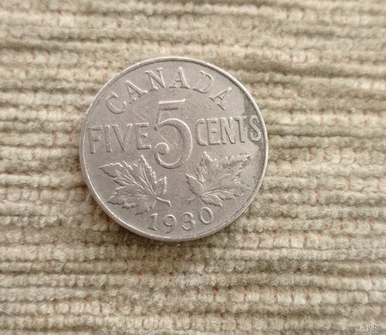 Werty71 Канада 5 центов 1930 Георг 5