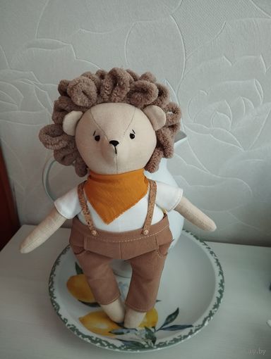 Ёжик ручной работы из текстиля высота 30см