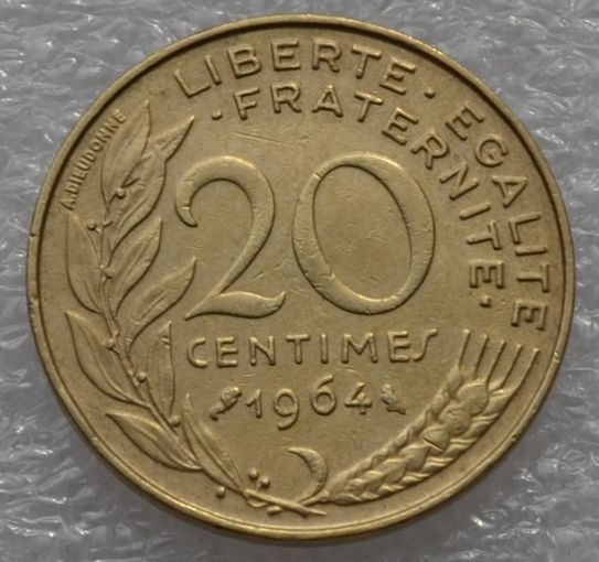 Франция, 20 сантимов 1964 г.