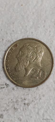 Кипр 20 цент 1990