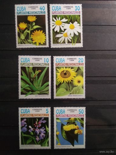 Куба 1994 г. Цветы.