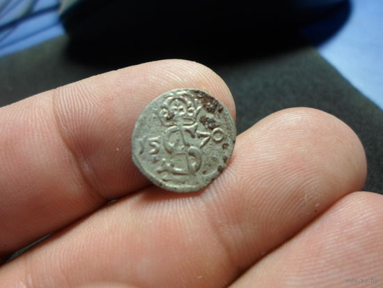 Двойной денарий 1570 г. ВКЛ Сигизмунд Август