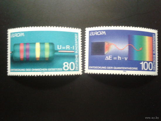 Германия 1994 Европа, физика** Михель-2,5 евро полная серия