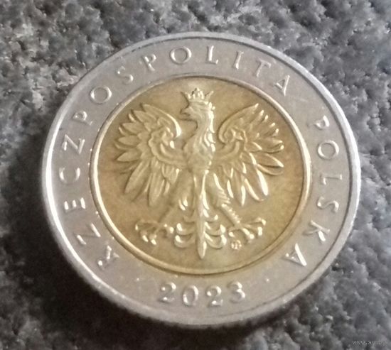5 злотых, Польша 2023 г.