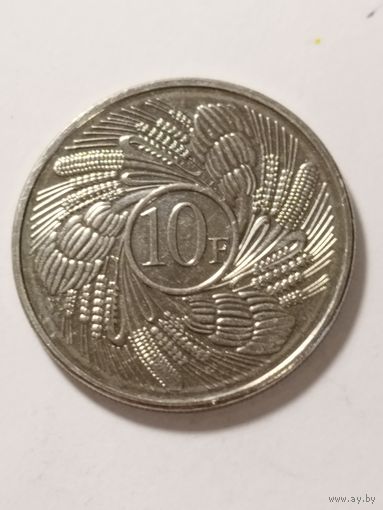 Бурунди 10 франков 2011