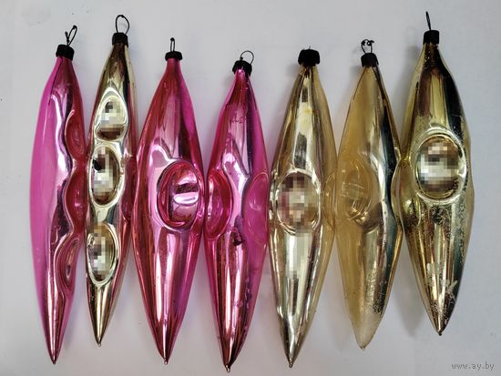 Елочные игрушки. Сосульки. СССР.