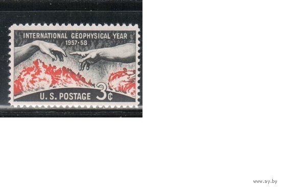США-1958, (Мих.726),  * , Геофизический год (одиночка)