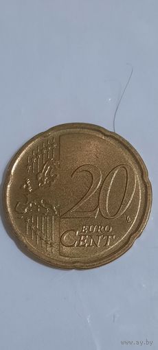 Латвия 20 евроцентов 2014