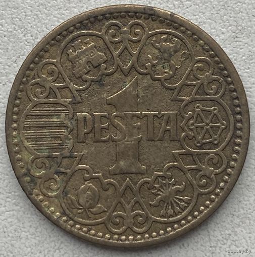 Испания 1 песета 1944 г.