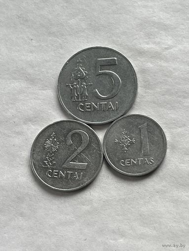 Литва 3 монеты