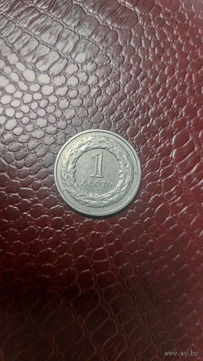 Монета 1 злотый 1992г. Польша. Неплохая!