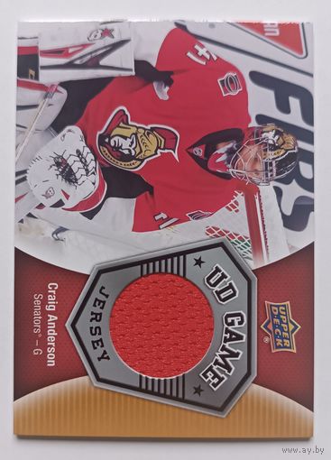 Хоккейная карточка НХЛ джерси Craig Anderson (Оттава)