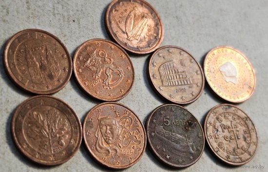 Евроценты, сборный лот