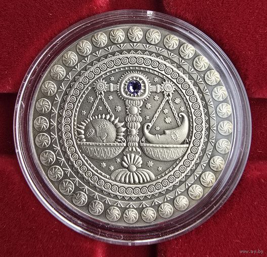 Знаки зодиака. "Шалi" ("Весы"). 20 рублей. Серебро. 2009 год.