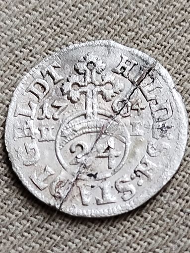 Распродажа - 1/24 талера 1704.,Нижняя Саксония,Город Хильдесхайм (1607 - 1772г),Иосиф Клеменс Баварский / Клеменс Август / Джобст Эдмунд2),