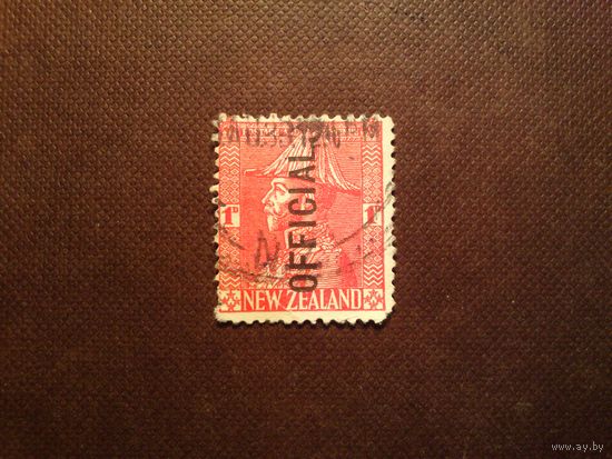 Новая Зеландия 1927 г.Король Георг V в форме фельдмаршала.Служебная./37а/