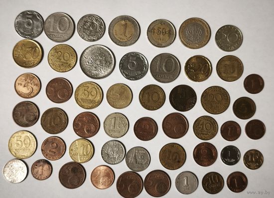 Монеты мира 50 шт