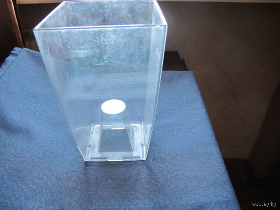 Кашпо прозрачное для орхидей, 19x14,5x14.5 см, 1.9 литра, пластик