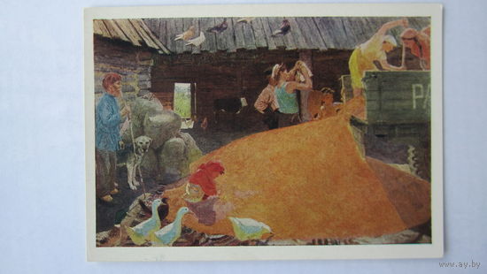 1958. Соцреализм. Пластов. Август колхозника