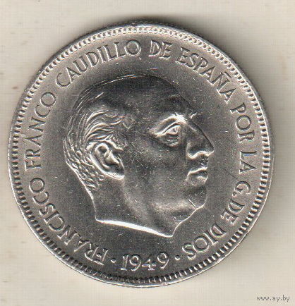 Испания 5 песета 1949