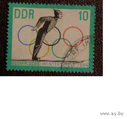 ГДР. Олимпиада Инсбук. спорт 1964