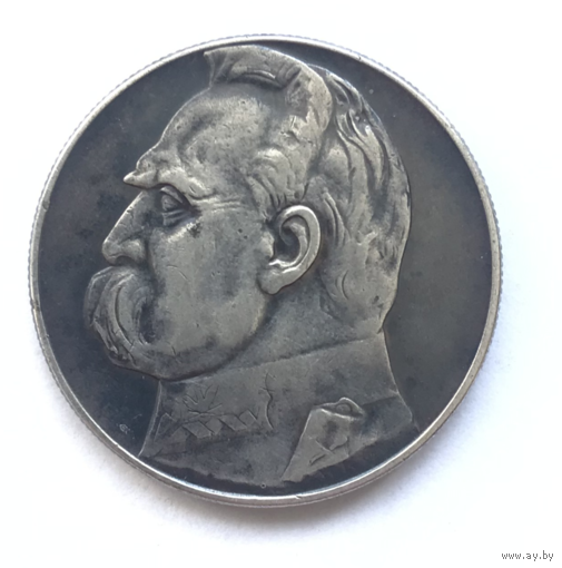 Очень красивая родная патина!!! - 10 злотых - 1935 год - Пилсудский - СЕРЕБРО - РАСПРОДАЖА! - Смотрите другие мои лоты!