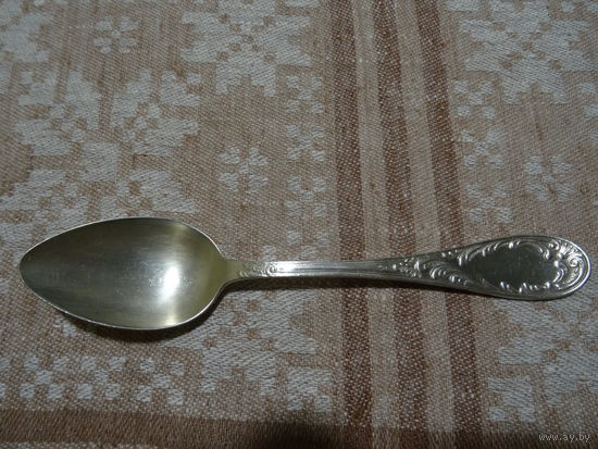 Ложка столовая, мельхиор, Кольчугино, 20,5 см