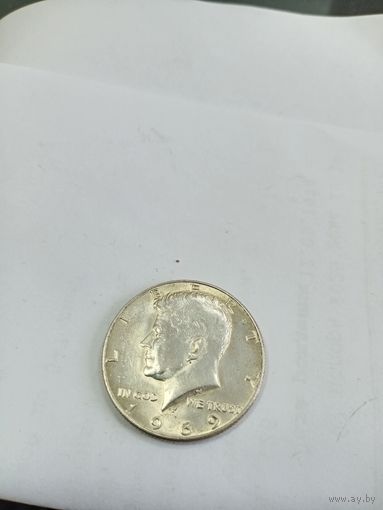 1/2 доллара 1969года