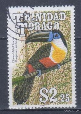 [556] Тринидад и Тобаго 1990. Фауна.Птица.Тукан. Гашеная марка.