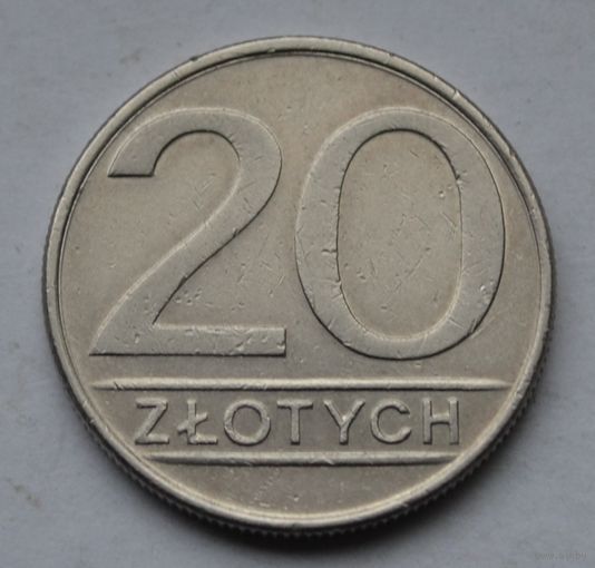 Польша, 20 злотых 1986 г.