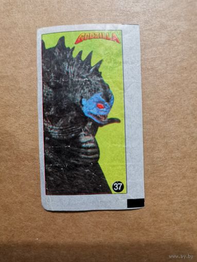 Годзилла   Godzilla. Вкладыш, фантик от жвачки