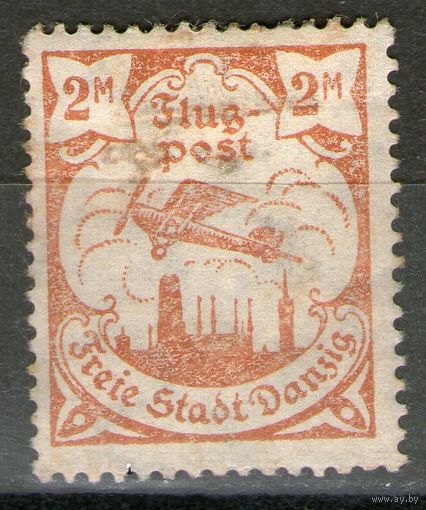 Германия. Данциг. Михель- 69-У. (Вд.знак- горизонтальный). Чистая.