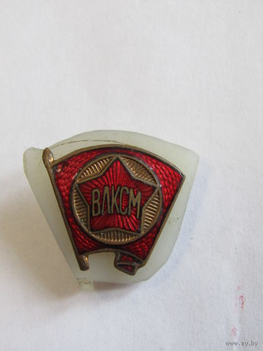 Знак. Значок. "Членский знак ВЛКСМ".Винт. Ретро СССР.