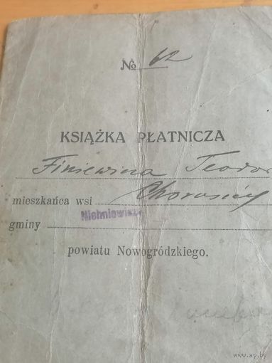 Старый польский документ Новогрудского повета.См.фото.