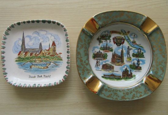 Пепельницы Подставка Позолота Клейма Европа СССР ЛФЗ Коллекция Керамика Фарфор металл Цептер металл