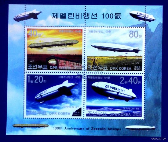 КНДР 2002 год. Дирижабли