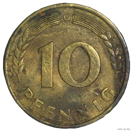 Германия 10 пфеннигов, 1949 - BANK DEUTSCHER LANDER (G)