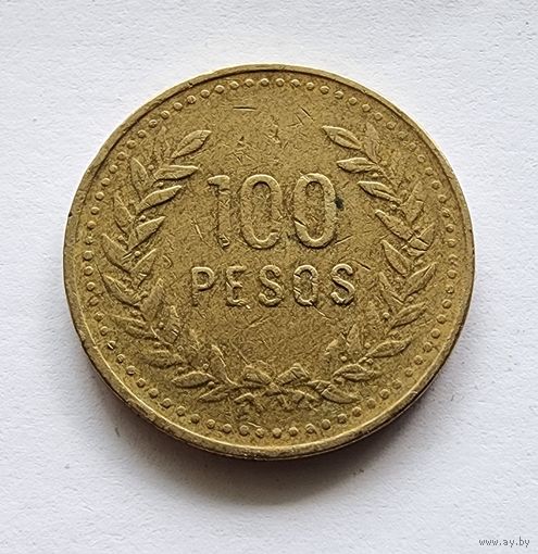 Колумбия 100 песо, 1993