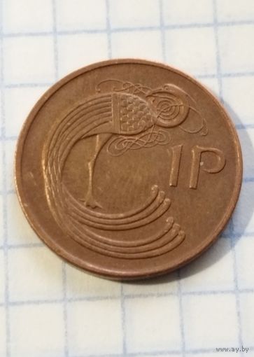 1 пенни 1990 года Ирландия