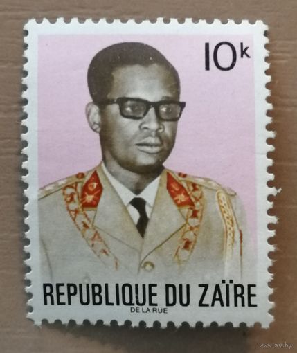 Марка Заир, Конго, президент Жозеф Мобуту, 1973 г.,