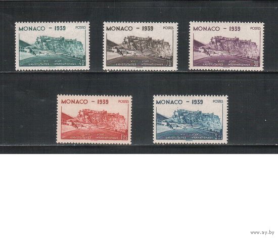 Монако-1939(Мих.200-204)   *   ,  Спорт, Стадион  (полная серия)
