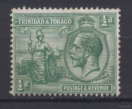 1922-28 Тринидад и Тобаго /Trinidad & Tobago 0,5d Британия хозяйка морей Георг V