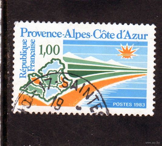 Франция.Ми-2374.Прованс-Альпы-Лазурный берег Серия: Регионы Франции.1983.
