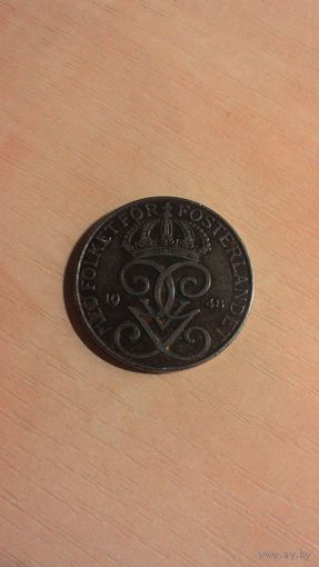 Швеция, 5 эре 1948.
